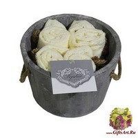 Декоративные махровые салфетки 4 штуки &quot;SERVALLI&quot;