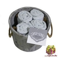 Декоративные махровые салфетки 4 штуки &quot;SERVALLI&quot;