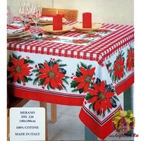 Скатерть новогодняя на круглый стол &quot;ONDA BLU&quot;