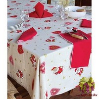 Скатерть новогодняя на круглый стол в пакете &quot;MELANGIO&quot;