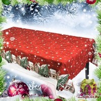 Скатерть новогодняя 140х180 &quot;ONDA BLU&quot;