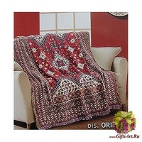 Плед хлопок 140х180 &quot;ONDA BLU&quot;