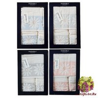 Набор из трёх махровых полотенец &quot;ONDA BLU&quot;