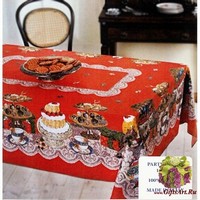 Скатерть новогодняя 140х180 &quot;ONDA BLU&quot;