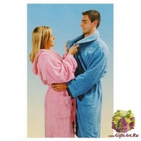 Женский махровый халат с капюшоном &quot;ROSSI&quot;