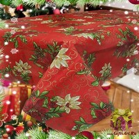 Скатерть новогодняя на стол 140х240 &quot;MELANGIO&quot;
