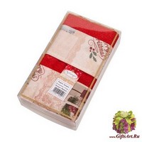 Махровые новогодние полотенца в наборе 2 штуки &quot;MELANGIO&quot;