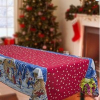 Скатерть новогодняя 140х240 &quot;ONDA BLU&quot;