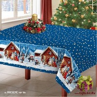 Скатерть новогодняя 140х240 &quot;ONDA BLU&quot;