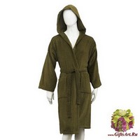 Мужской махровый халат с капюшоном &quot;SERGIO ROSSI&quot;