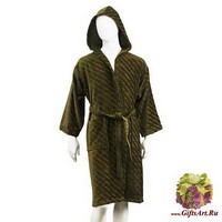 Мужской махровый халат с капюшоном &quot;SERGIO ROSSI&quot;