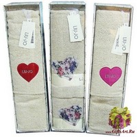 Набор из двух махровых полотенец &quot;LIU JO&quot;