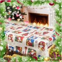 Скатерть новогодняя в пакете 140х220 &quot;VALLEPIANO&quot;