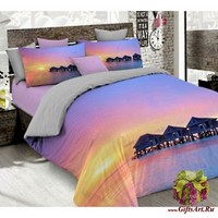 Постельное белье 3D евро сатин &quot;MATTEO BOSIO&quot;