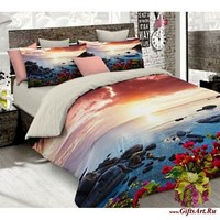 Постельное белье 3D евро сатин &quot;MATTEO BOSIO&quot;