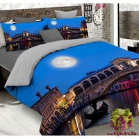 Постельное белье 3D евро сатин &quot;MATTEO BOSIO&quot;