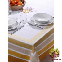 Скатерть на стол с вышивкой 140х180 &quot;VINGI RICAMI&quot;