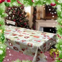 Скатерть новогодняя в пакете 140х240 &quot;VALLEPIANO&quot;