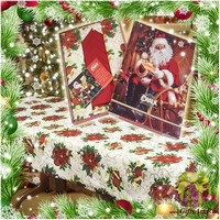 Скатерть новогодняя с салфетками в коробке 140х240 &quot;VALLEPIANO&quot;