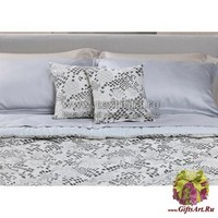 Элитное одеяло-покрывало на кровать 260х260 &quot;BYBLOS&quot; Артикул: Стоун