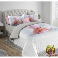 Постельное белье 3D евро сатин &quot;MATTEO BOSIO&quot;