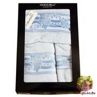 Набор из трех махровых полотенец &quot;ONDA BLU&quot;