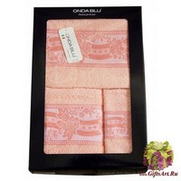 Набор из трех махровых полотенец &quot;ONDA BLU&quot;