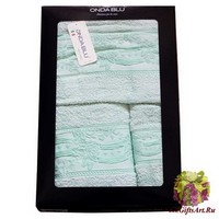 Набор из трех махровых полотенец &quot;ONDA BLU&quot;