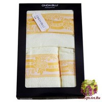 Набор из трех махровых полотенец &quot;ONDA BLU&quot;