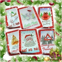 Кухонные новогодние полотенца в наборе 6 штук &quot;VINGI RICAMI&quot;