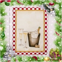 Кухонные новогодние полотенца в наборе 6 штук &quot;VINGI RICAMI&quot;