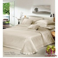 Жаккардовое покрывало + 2 наволочки 260х260 &quot;GF FERRARI&quot;