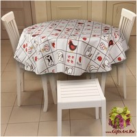 Скатерть с тефлоновой пропиткой на круглый стол&quot;MELANGIO&quot;