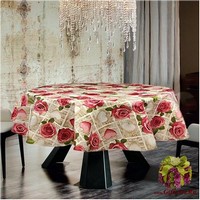 Скатерть с тефлоновой пропиткой на круглый стол &quot;MELANGIO&quot;