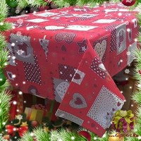 Скатерть новогодняя с тефлоновой пропиткой на круглый стол &quot;MELANGIO&quot;