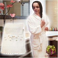 Набор для ванной с халатом 3 предмета &quot;GRAND TEXTIL&quot;