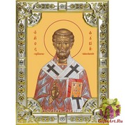 Икона освященная &quot;Фавий, папа Римский ,священномученик&quot;, 18x24 см, со стразами