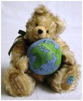 Мишка Херманн хранитель Земли Hermann Coburg Collection Лимит 1000 штук Германия Высота 33 см