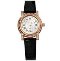 Часы золотые женские с фианитами Ника Орхидея 0012.2.1.21