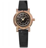 Часы золотые женские с фианитами Ника Орхидея 0012.2.1.52