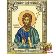 Икона освященная &quot;Андрей Первозванный апостол&quot;, 18x24 см со стразами, 18x24 см