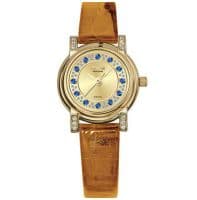 Часы золотые женские с фианитами Ника Орхидея 0012.2.3.46