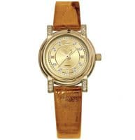 Часы золотые женские с фианитами Ника Орхидея 0012.2.3.47