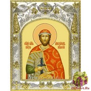Икона освященная &quot;Александр Невский, благоверный князь&quot;, 14x18 см
