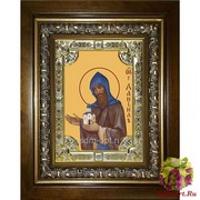 Икона освященная &quot;Данил,Даниил Московский благоверный князь&quot;, 18x24 см, со стразами, в деревянном киоте 24x30 см, см