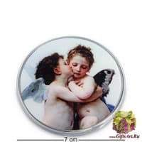 pr-M06BO Зеркальце "Амур и Психея Дети" В.А.Бугро