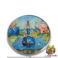 pr-M24JB Зеркальце "Сад земных наслаждений" Босх, фрагмент