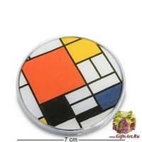 pr-M31MO Зеркальце "Композиция цветов" Пит Мондриан