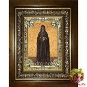 Икона освященная &quot;Антоний Великий преподобный&quot;, 18x24 см, со стразами, в деревянном киоте 24x30 см, 24x30 см