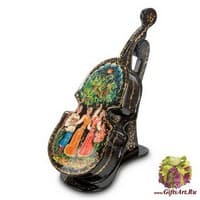 ШК-15/ 7 Шкатулка Мстера &quot;Скрипка&quot; - Вариант A